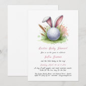 Invitation Baby shower de Pâques (Devant / Derrière)