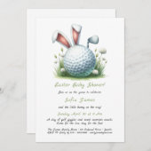 Invitation Baby shower de Pâques (Devant / Derrière)