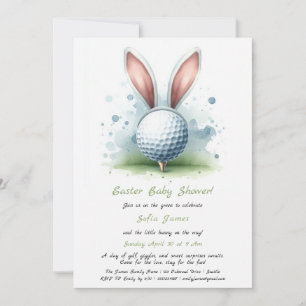 Invitation Baby shower de Pâques