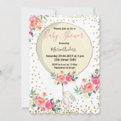 Invitation Baby shower de Pâques du printemps (Devant)