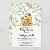 Invitation Baby shower de parfums verdoyants (Devant / Derrière)