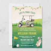 Invitation Baby shower de partie de golf de Par-Tee (Devant)