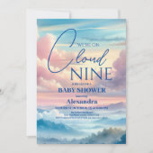 Invitation Baby shower de parties scintillant arc-en-ciel Clo (Devant)