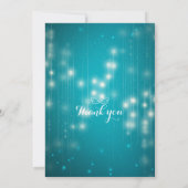 Invitation Baby shower de Parties scintillant bleu de script (Dos)