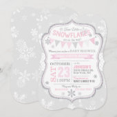 Invitation Baby shower de Parties scintillant de f (Devant / Derrière)