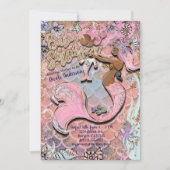 Invitation Baby shower de Parties scintillant de Prego Mermai (Devant)