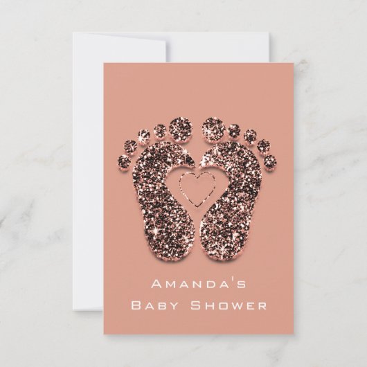 Invitation Baby shower de Parties scintillant d'étincelle Pie (Dos)