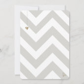 Invitation Baby shower de Parties scintillant en or Mint Maso (Dos)