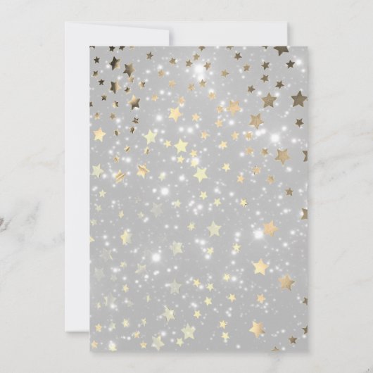 Invitation Baby shower de Parties scintillant en or Twinkle L (Dos)