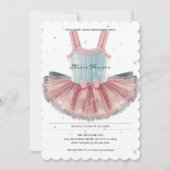 Invitation Baby shower de Parties scintillant moderne Blue &  (Devant)
