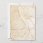 Invitation Baby shower de Parties scintillant or Eucalyptus B (Dos)