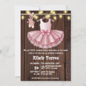 Invitation Baby shower de Parties scintillant Rustique Little (Devant)