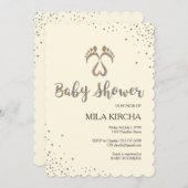 Invitation Baby shower de pas (Devant / Derrière)