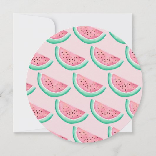 Invitation baby shower de pastèque (Dos)