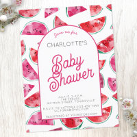 Invitation Baby shower de pastèque