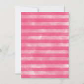 Invitation Baby shower de pastèque rose tropicale (Dos)