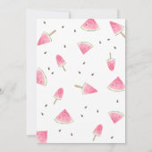 Invitation Baby shower de pastèque Sweet Little Baby (Dos)