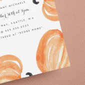 Invitation Baby shower de patchs citrouille