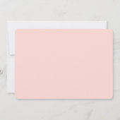 Invitation Baby shower de pavot rose imprimable (Dos)