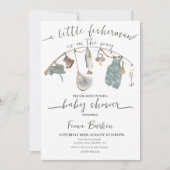 Invitation Baby shower de pêche (Devant)