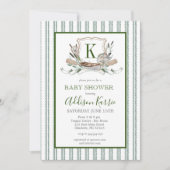 Invitation Baby shower de pêche (Devant)