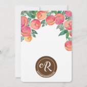 Invitation Baby shower de pêche (Dos)