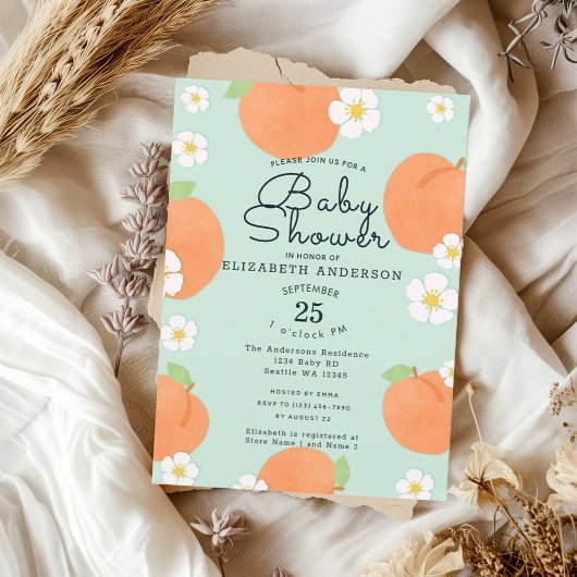 Invitation Baby shower de pêche