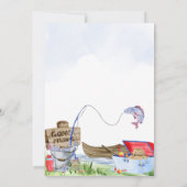 Invitation Baby shower de pêche (Dos)