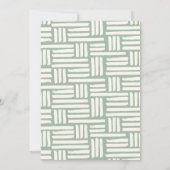 Invitation Baby shower de pêche Green Little Fisherman (Dos)