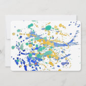 Invitation baby shower de peinture à l'aquarelle (Dos)