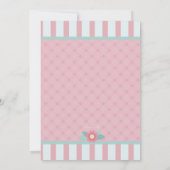 Invitation Baby shower de perfection rose (Dos)