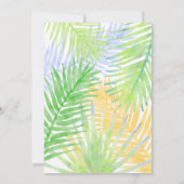 Invitation Baby shower de perroquets tropicaux d'Aloha Hawaïe (Dos)