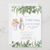 Invitation Baby shower de Peter Rabbit (Devant)