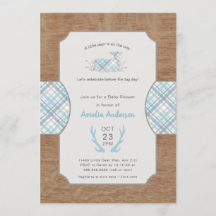 Invitation Baby shower de petit cerf