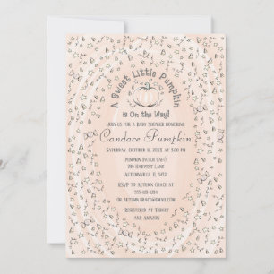 Invitation Baby shower de petit Citrouille neutre pour le gen