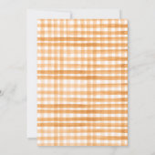 Invitation Baby shower de petit Citrouille rustique neutre pa (Dos)