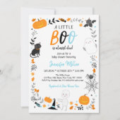 Invitation Baby shower de petit garçon de Halloween Boo (Devant)