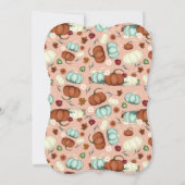 Invitation Baby shower de petite fille Citrouille (Dos)