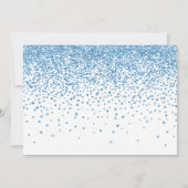 Invitation Baby shower de petits coeurs amoureux (Dos)