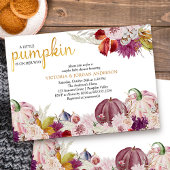 Invitation Baby shower de petits couples floraux rustiques Ci