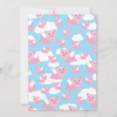 Invitation Baby shower de petits volants (Dos)