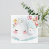 Invitation Baby shower de phoques (Debout devant)