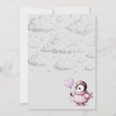 Invitation Baby shower de pingouin (Dos)