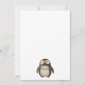 Invitation Baby shower de pingouin mignon (Dos)