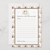 Invitation Baby shower de pingouins d'hiver (Devant)