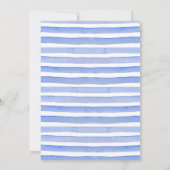 Invitation Baby shower de pique-nique moderne BBQ bleu (Dos)