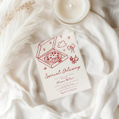 Invitation Baby shower de pizza de livraison spéciale