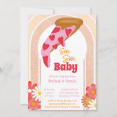 Invitation Baby shower de pizza en tranche (Devant)