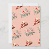 Invitation Baby shower de pizza en tranches (Dos)