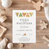 Invitation Baby shower de pizza et de Pacificateurs